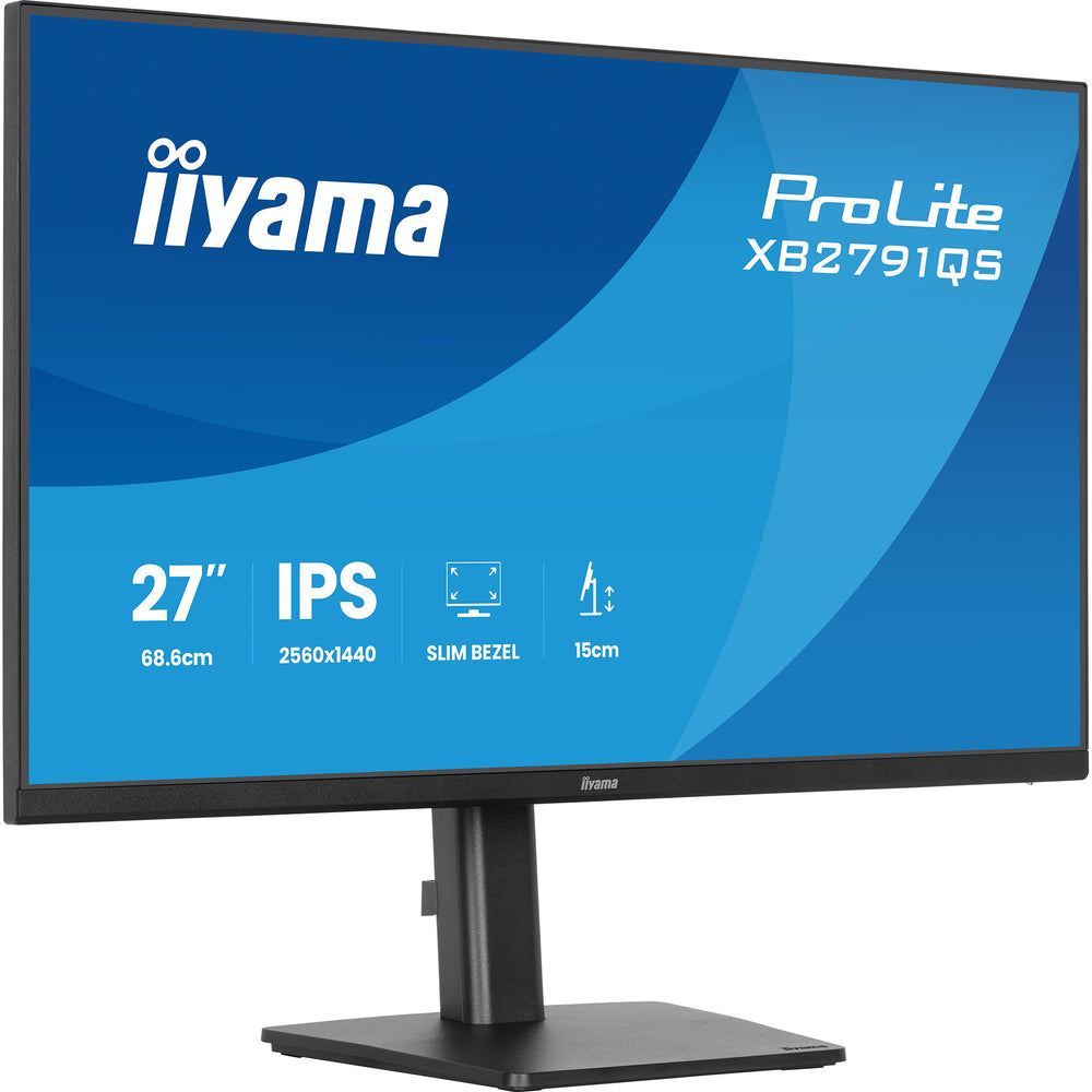 Iiyama prolite xb2791qs-b1 27 monitor (zwart (mat), hdmi, displayport, audio)