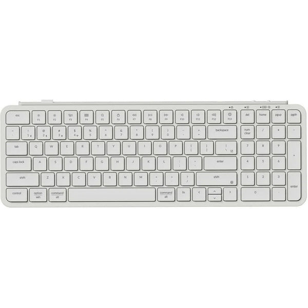 Keychron b2 pro-k8 toetsenbord (wit (mat), us lay-out (qwerty), scissor switches, 96%, abs keycaps, 2.4 ghz | bluetooth | usb)