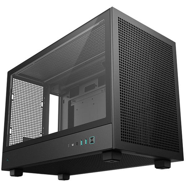 Deepcool ch260 mini tower behuizing (zwart | 2x usb-a | 1x usb-c | tempered glass)