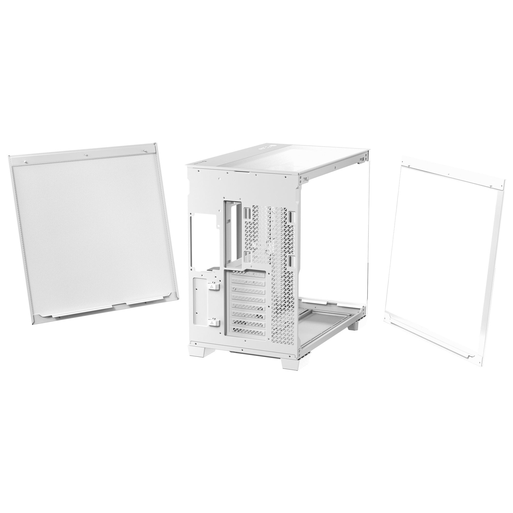 Antec c8 aluminum midi tower behuizing (wit zilver | 2x usb-a | 1x usb-c | tempered glass)