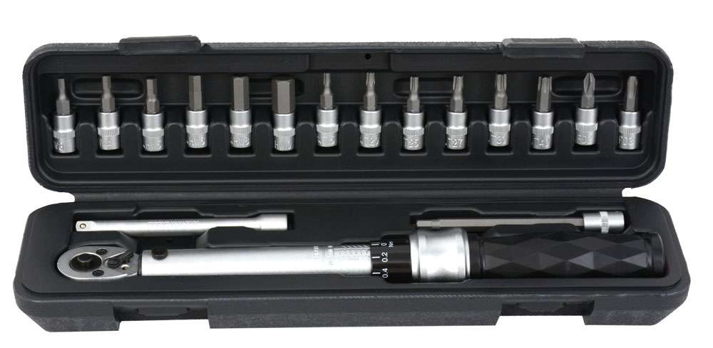 Radon pro torque wrench 1 4 5-25 nm fixable incl. bits