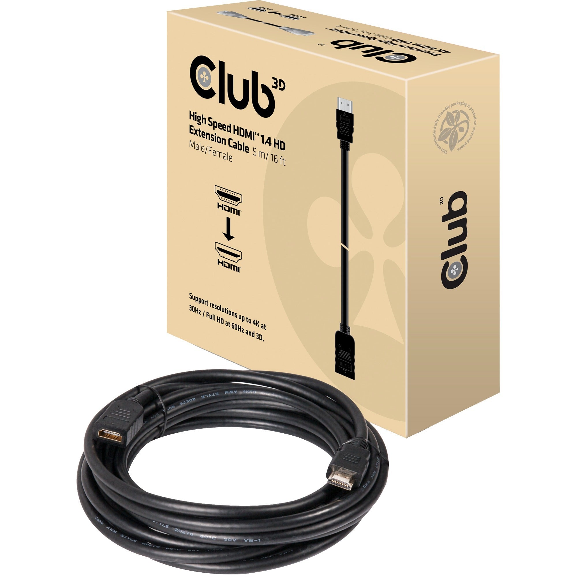 Club 3D Club 3D Hoge snelheid HDMI 1.4 HD