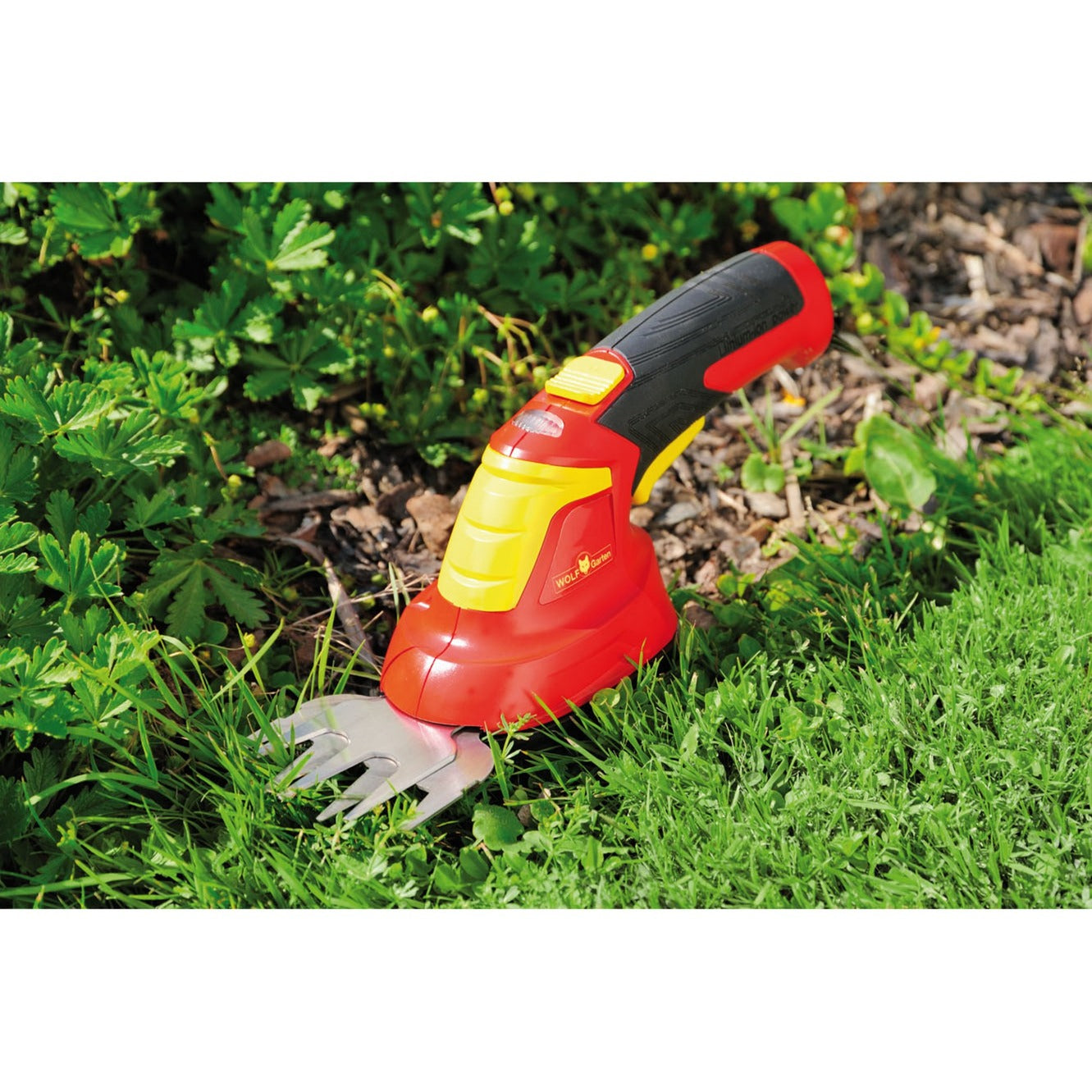 Wolf-garten li-ion power finesse 30r grasschaar (rood geel, accu inbegrepen)