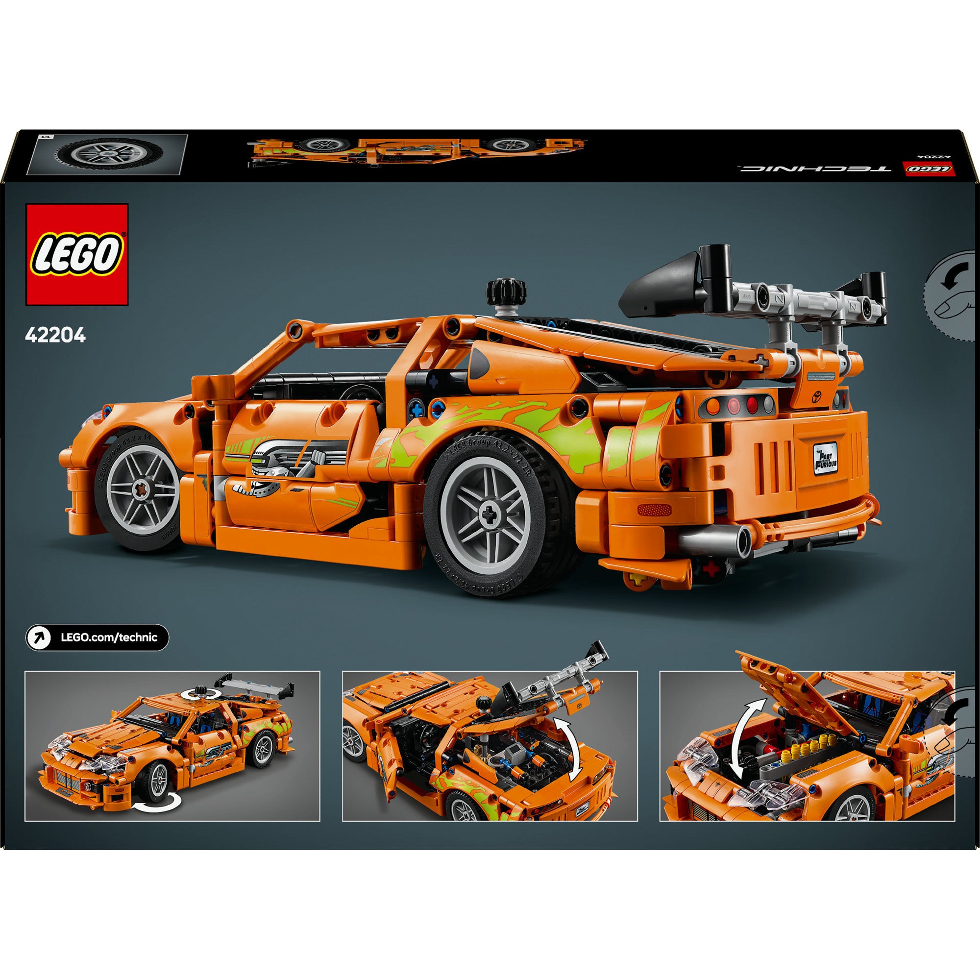 Lego 42204 Technic Fast and Furious Toyota Supra MK4