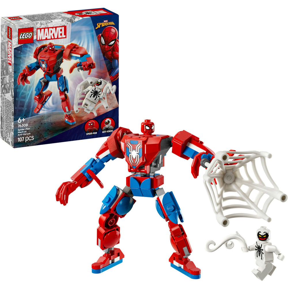 Lego superhelden 76308 spider-man mecha vs. antigif