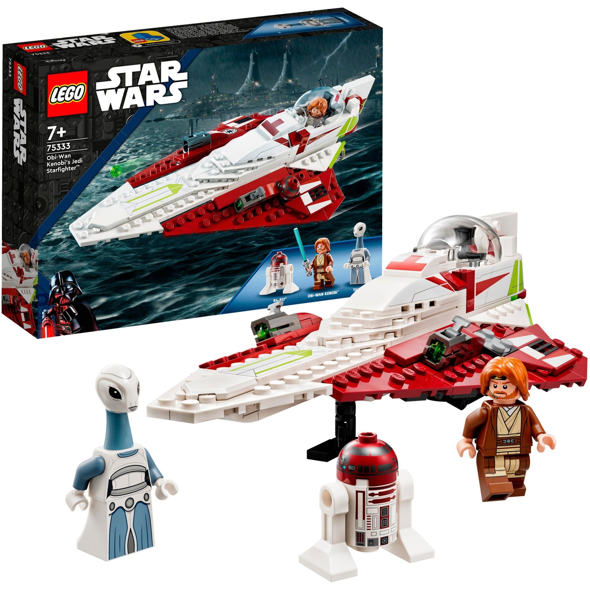 Lego star wars 75333 de jedi starfighter obi-wan kenobi