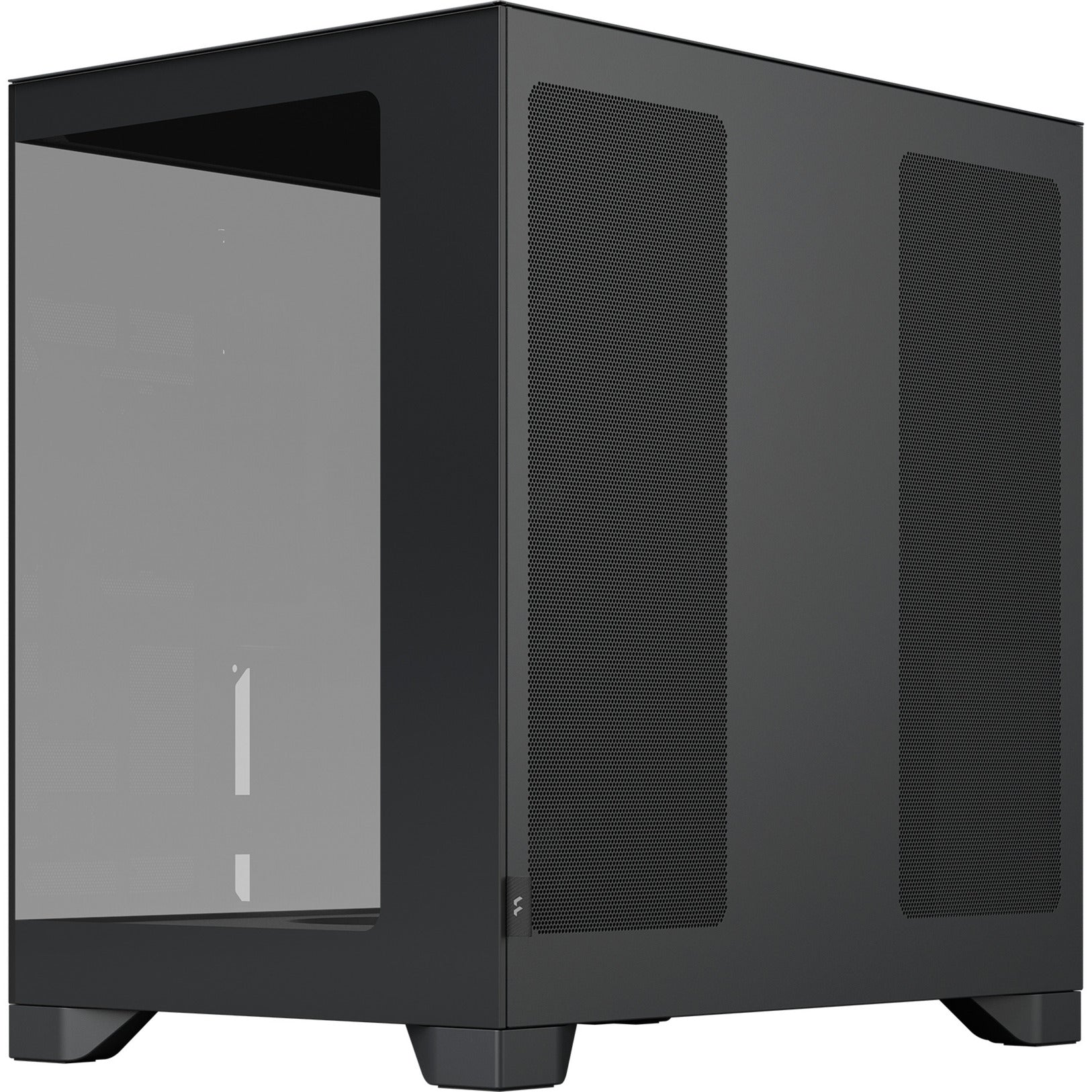 Fractal design pop 2 vision rgb midi tower behuizing (zwart | 1x usb-a | 1x usb-c | rgb | tempered glass)