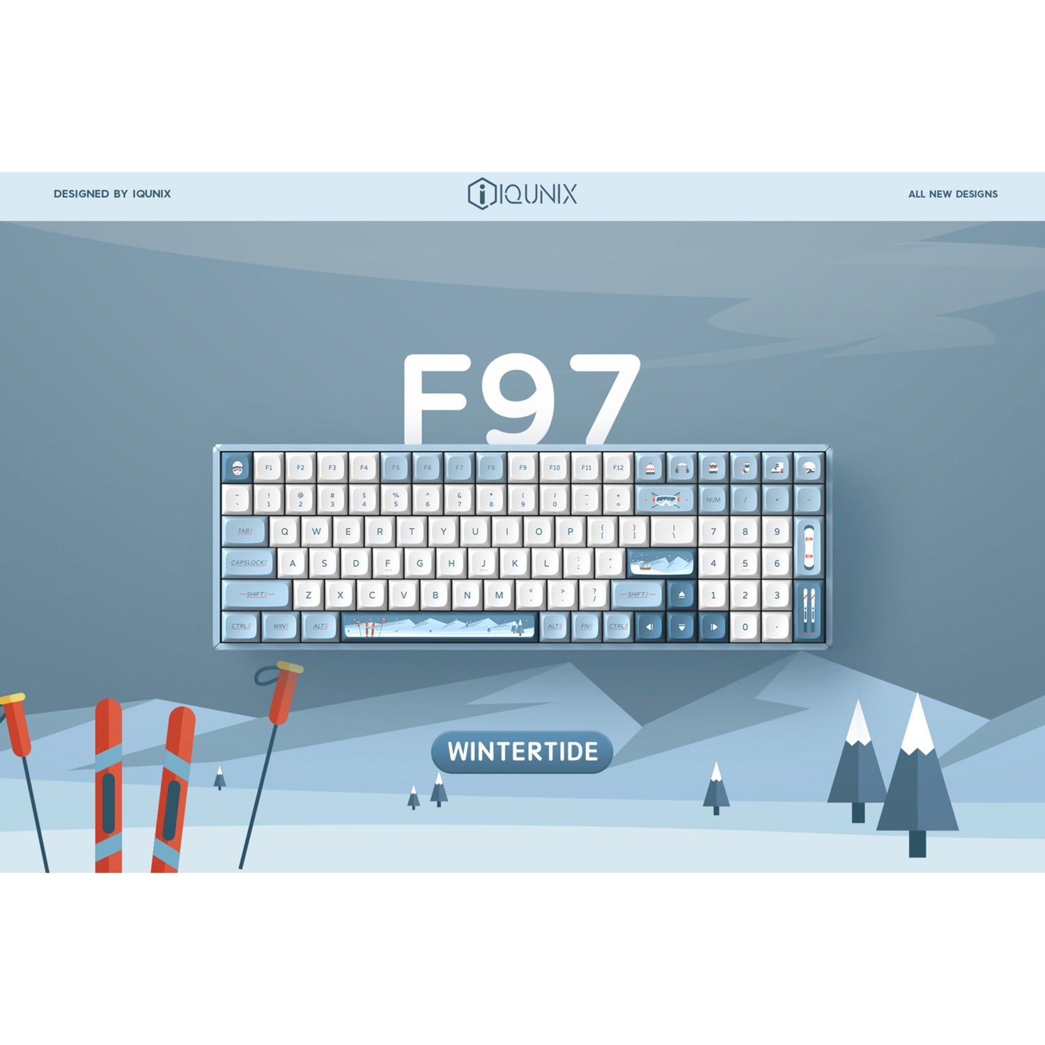 Iqunix F97 Wintertide Draadloos Mechanisch Toetsenbord