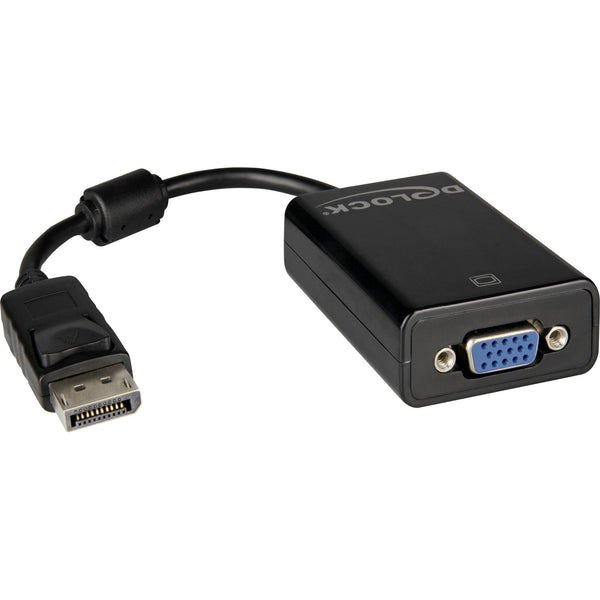 Delock adapter displayport 1.1 > vga (zwart)