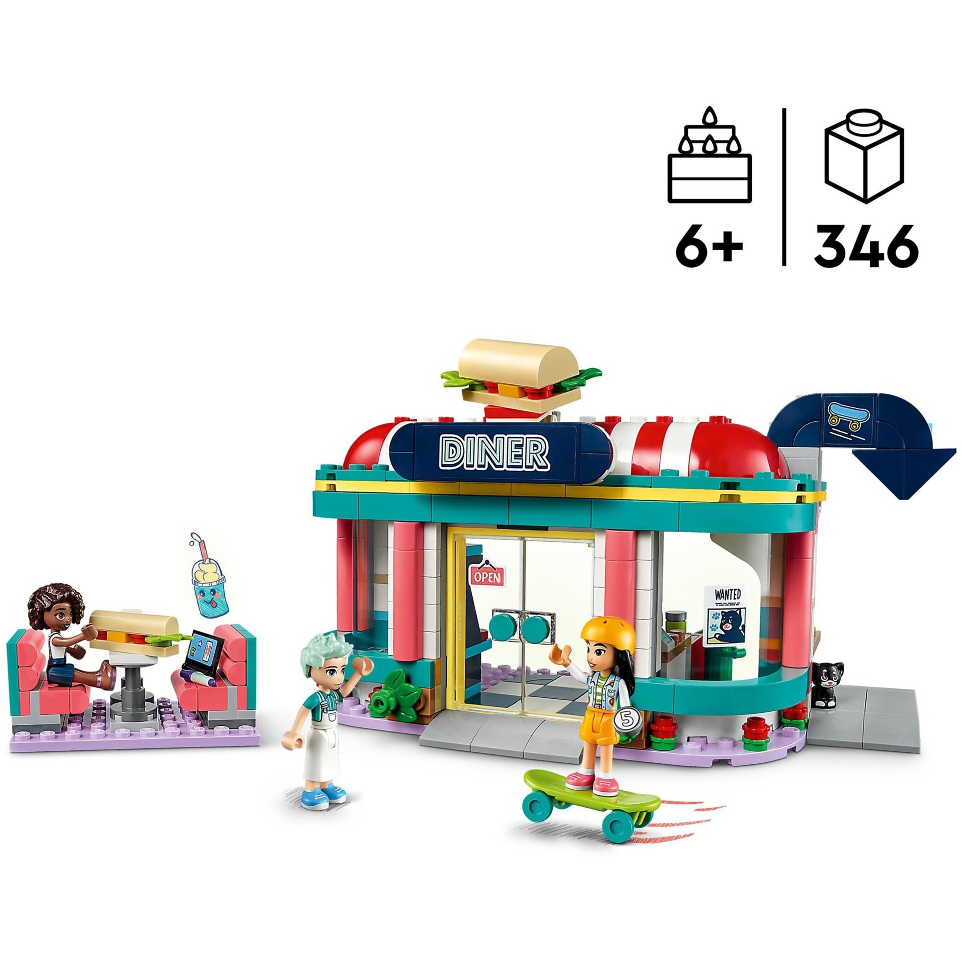 Lego friends - heartlake restaurant in de stad constructiespeelgoed (41728)