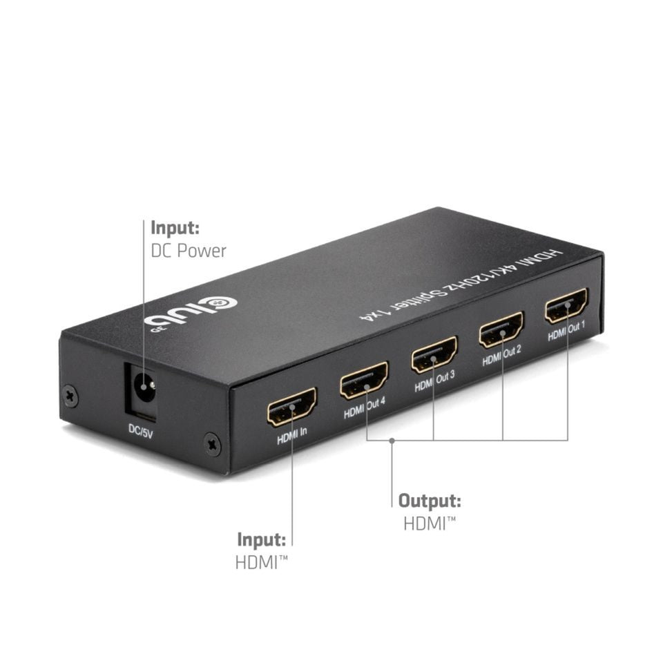 Club 3D HDMI-splitter 1x > 4x HDMI 4K 120Hz
