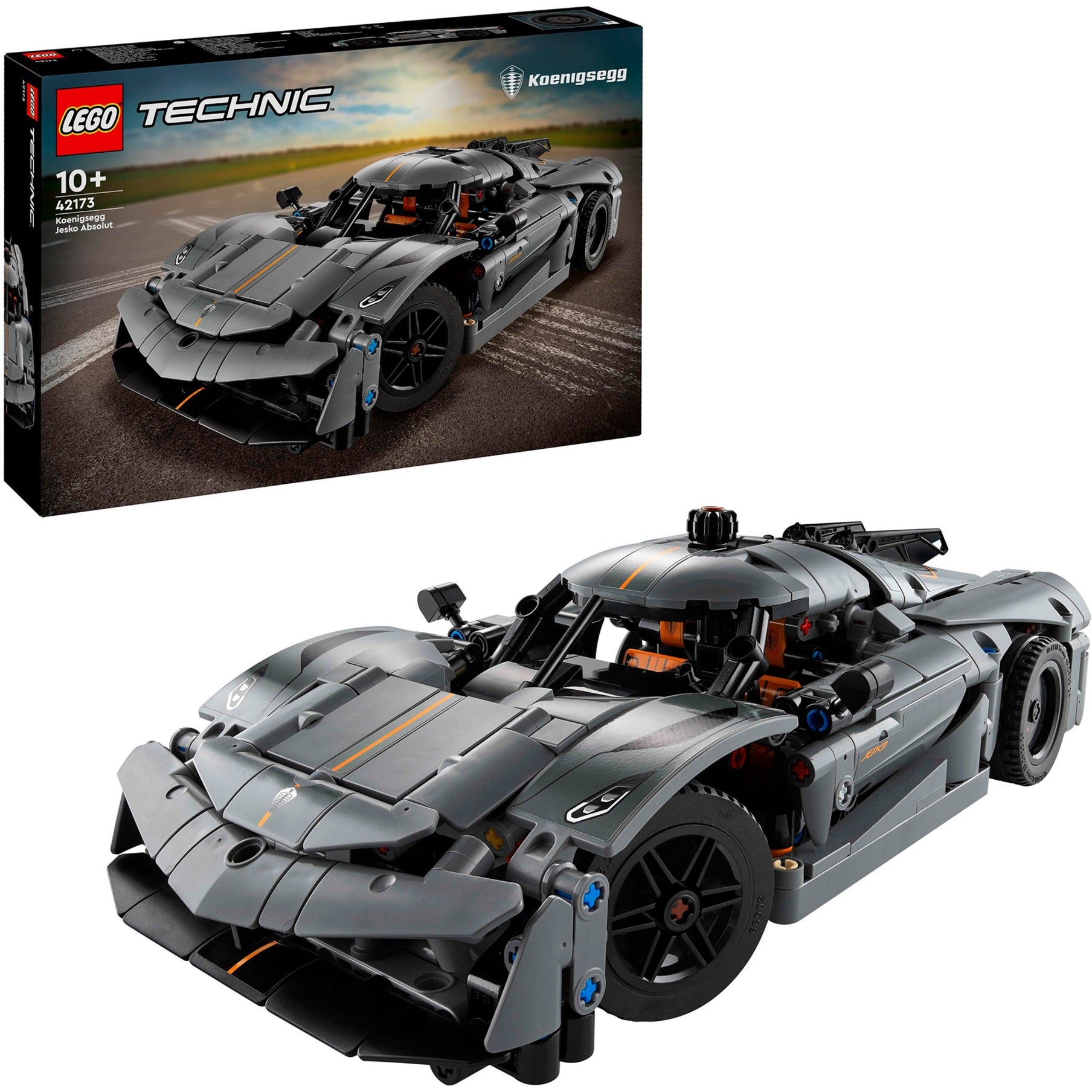 Lego 42173 technic koenigsegg jesko absoluut grijze hypercar