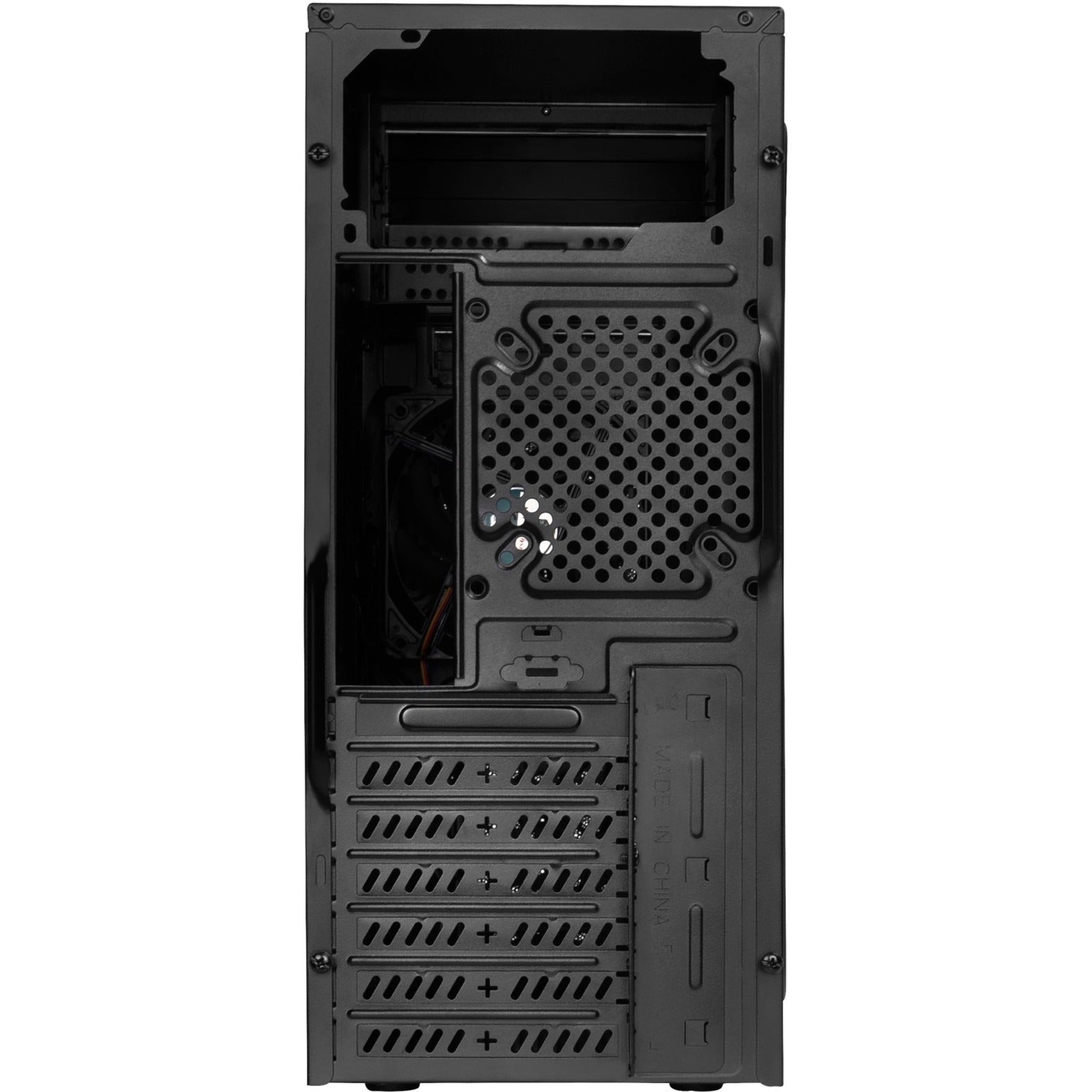 Silverstone sst-ps13b midi tower behuizing (zwart | 2x usb-a)