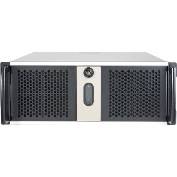 Chenbro rm42300 rack behuizing (zwart zilver | 2x usb-a 3.2 (5 gbit s))