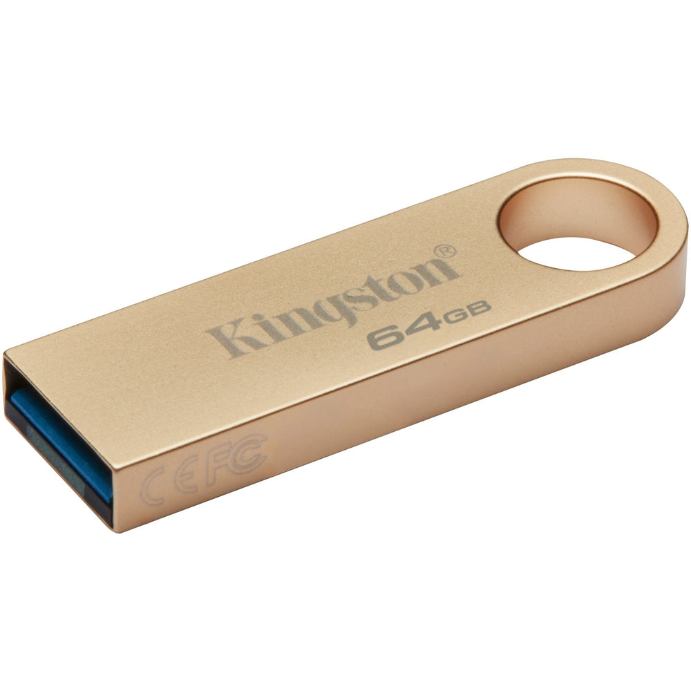 Kingston datatraveler se9 g3 64 gb usb-stick (goud, dtse9g3 64gb, usb-a 3.2 (5 gbit s))