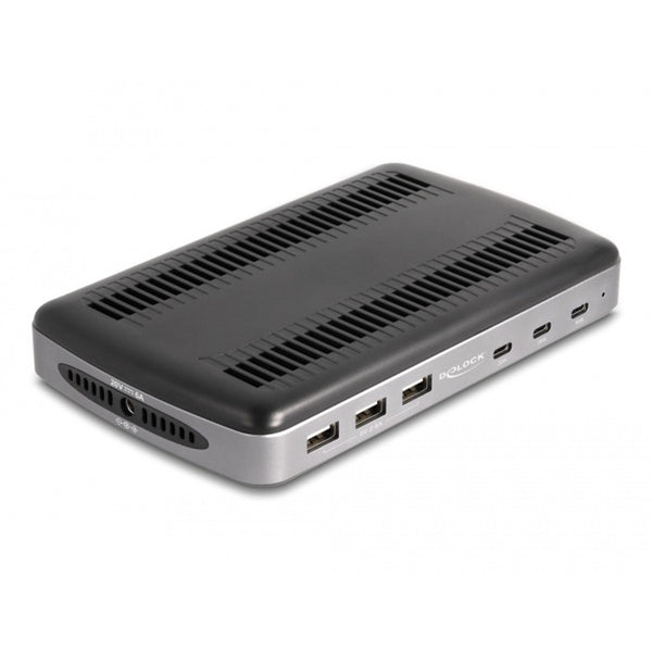 Delock USB Charging Station with 3 x USB Type-C PD + 3 x USB Type-A (112 W) (Grey Black)