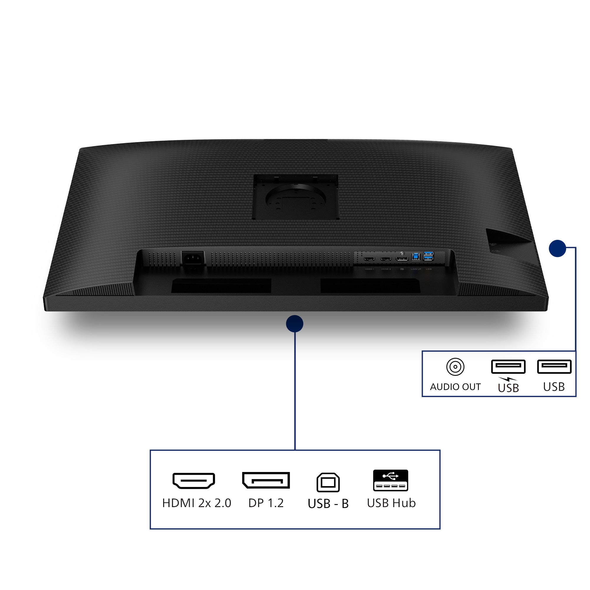 Philips 32b2n3500 31.5 monitor (zwart, 2x hdmi, displayport, 3x usb-a, usb-b)