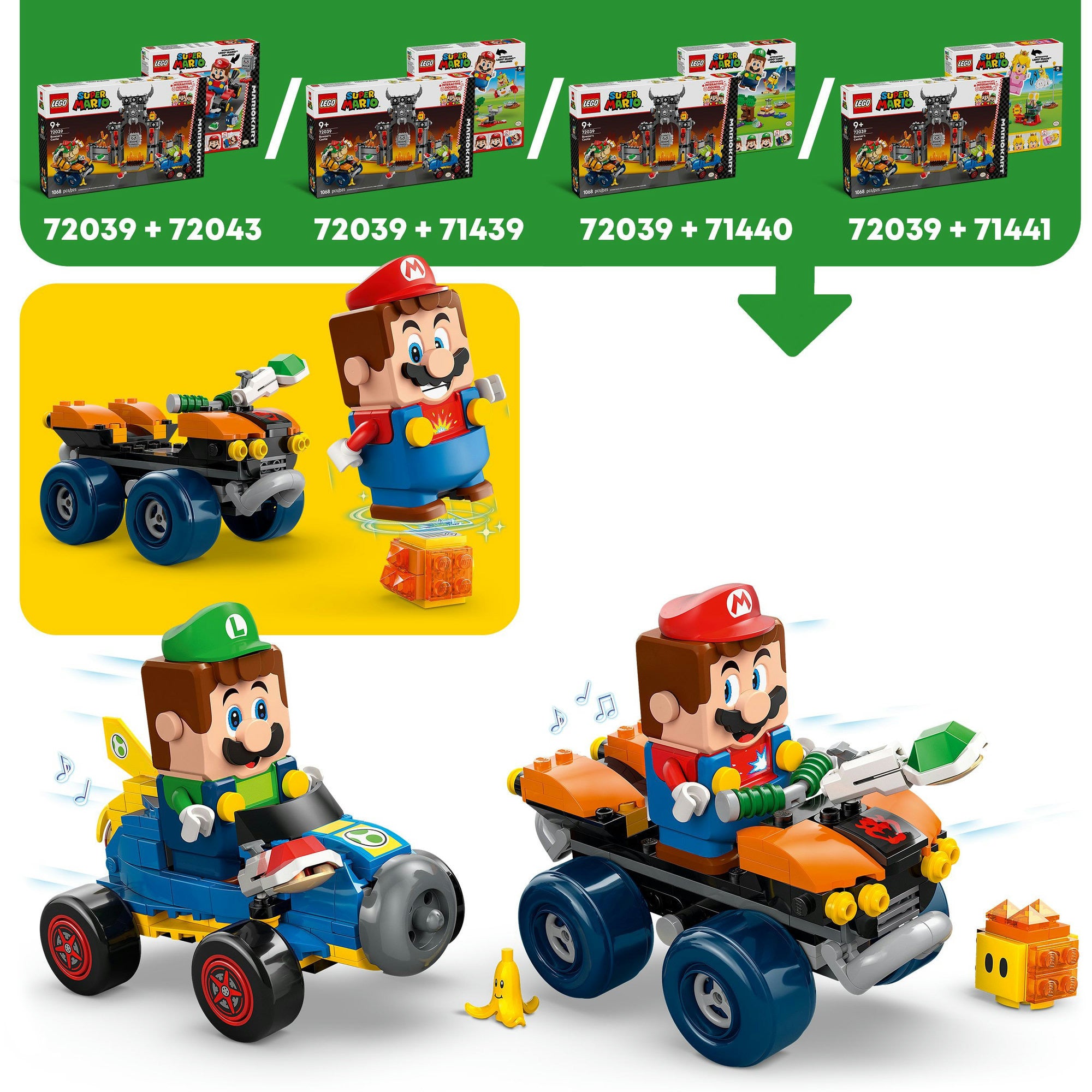 Lego 72039 super mario kart™ – bowsers kasteel