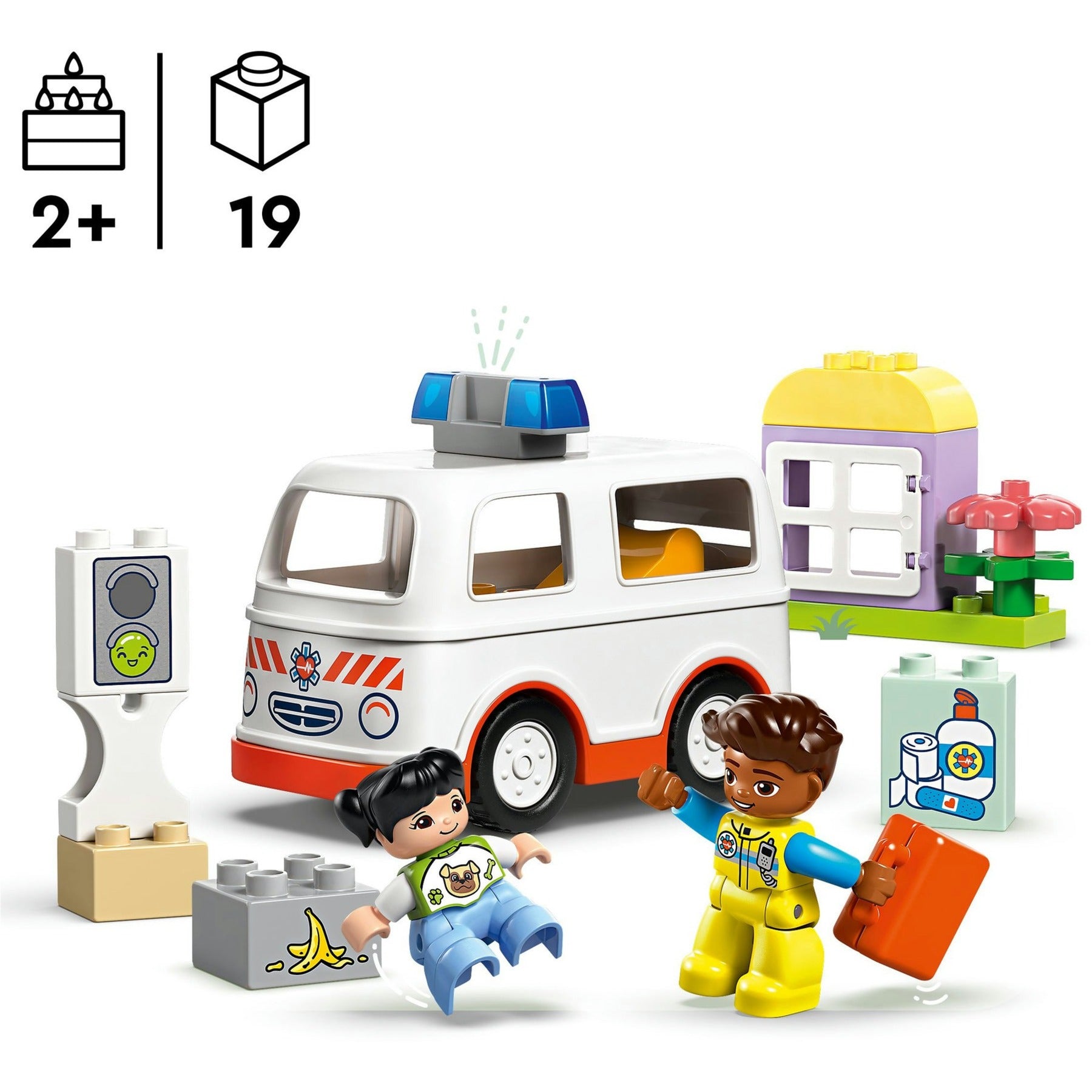 Lego Duplo Town 10447 ambulance met chauffeur