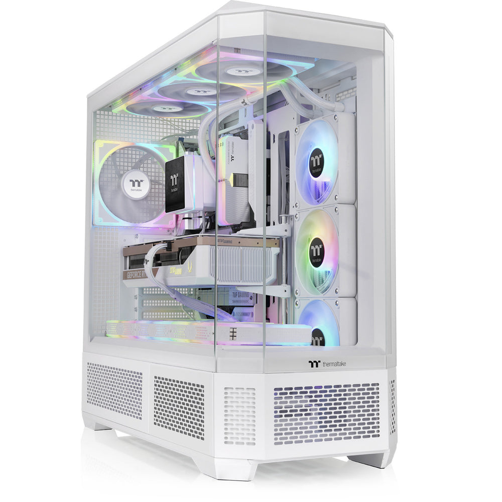 Thermaltake view 600 tg snow big tower behuizing (wit | 2x usb-a | 1x usb-c | tempered glass)