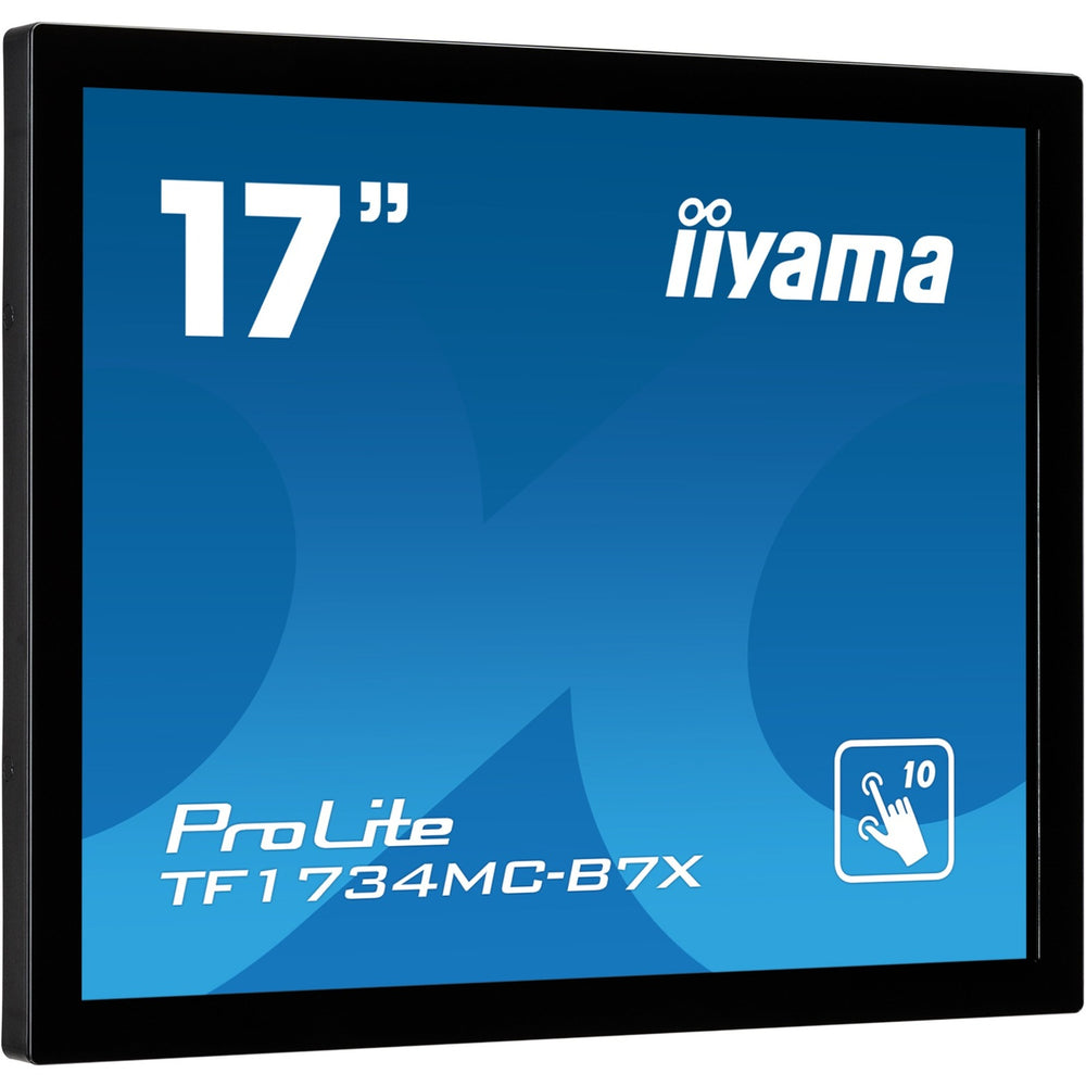 Iiyama prolite tf1734mc-b7x 17 touchscreen monitor (zwart, hdmi, displayport, vga, usb-b, rj-45)