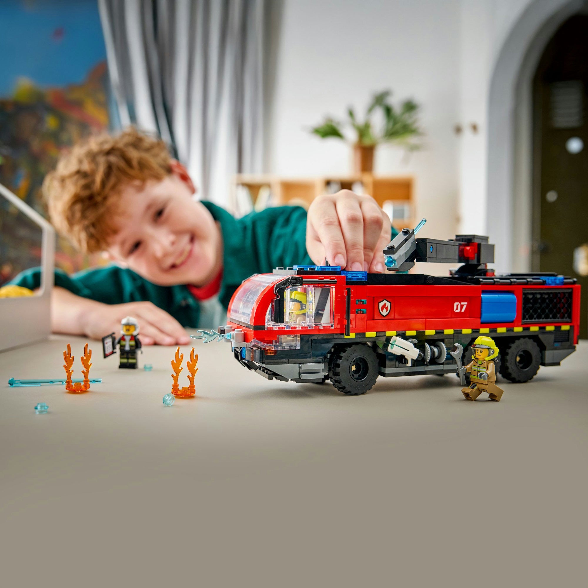 Lego city 60499 luchthaven brandweertruck