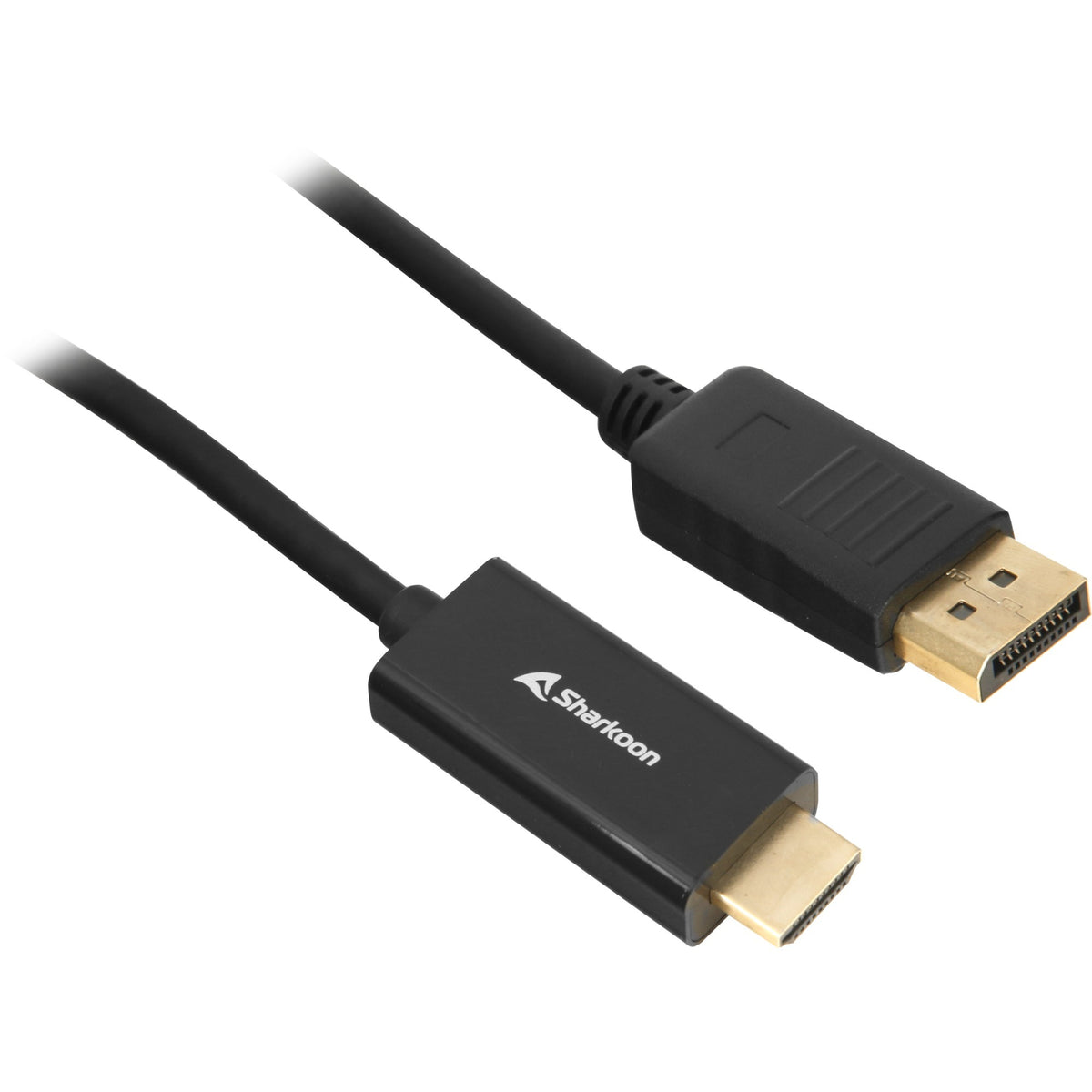Sharkoon displayport 1.2 naar hdmi 2.0 adapterkabel (zwart, 1 meter, 4k)