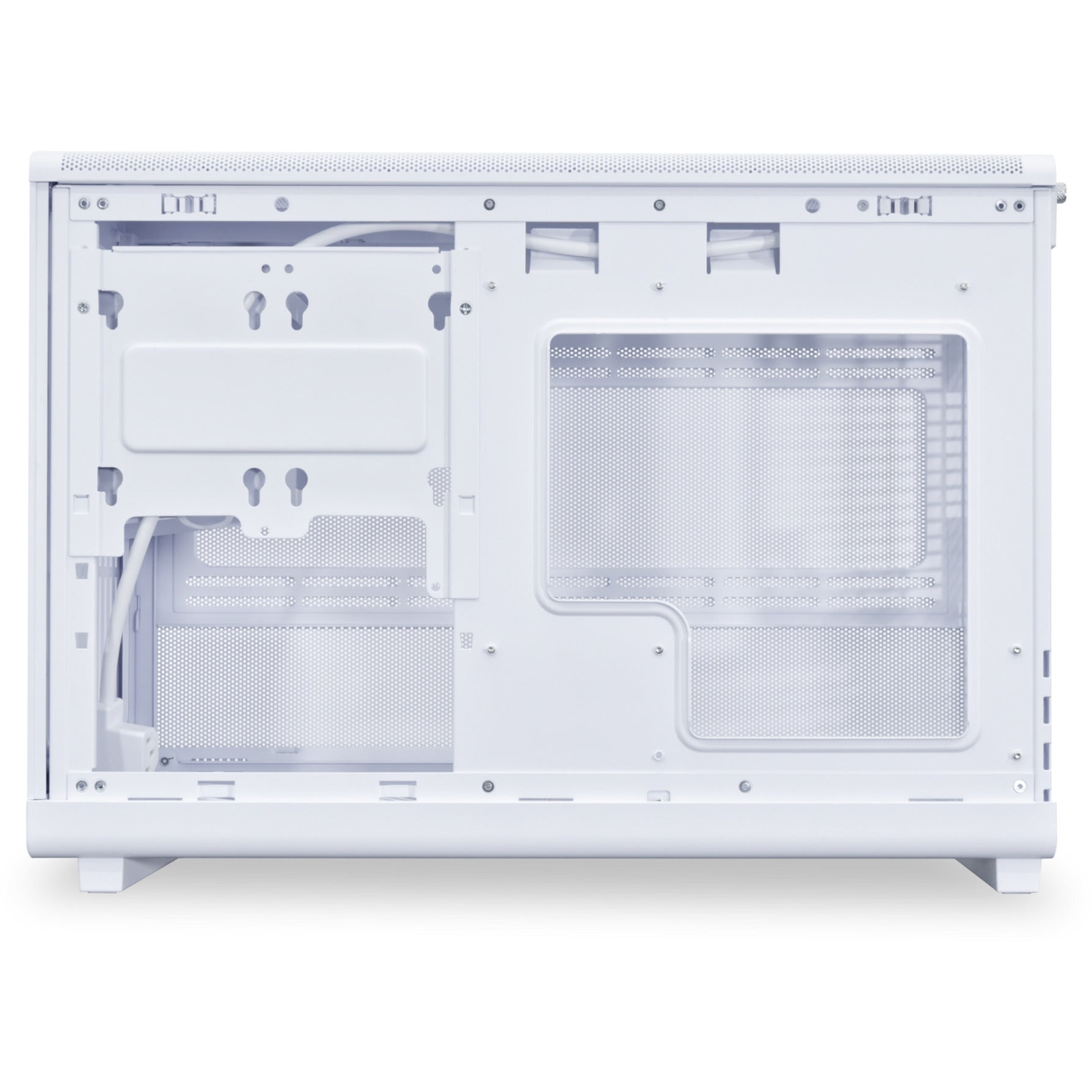 Lian li a3-matx white (wood edition) midi tower behuizing (wit houtkleur | 2x usb-a | 1x usb-c | tempered glass)