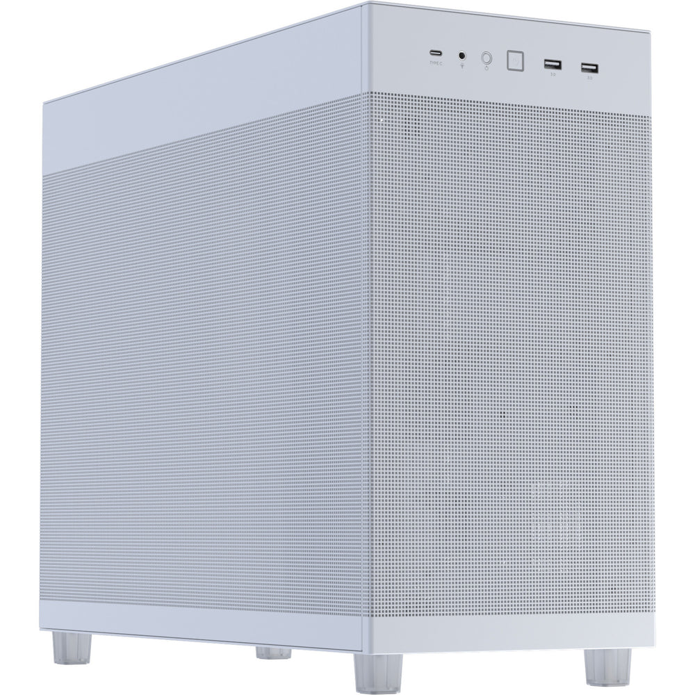 Asus prime ap303 - mesh panel midi tower behuizing (wit | 2x usb-a | 1x usb-c)