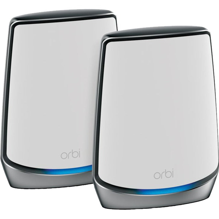 Netgear orbi wifi 6-systeem (rbk852) ax6000 mesh router (wit zilver, 1x router (rbr850), 1x satelliet (rbs850), dekking tot 350 m²)