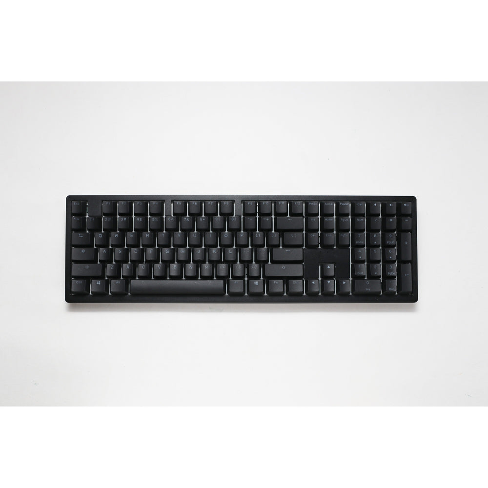 Ducky zero 6108 classic black rgb mechanisch gaming toetsenbord (zwart, us lay-out (qwerty), cherry mx2a brown, 100%, rgb leds, double-shot pbt, hot swap, 2.4ghz | bluetooth | usb-c)