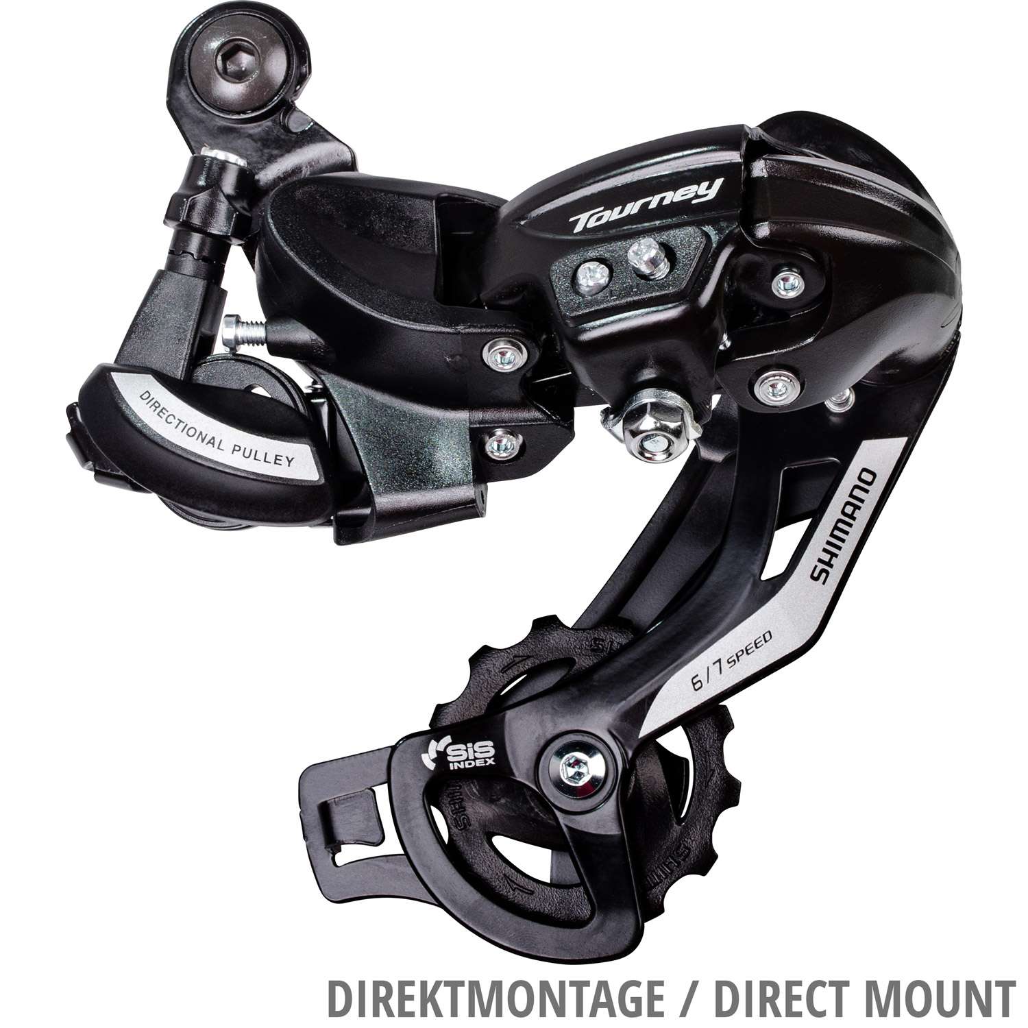 Shimano Achterderailleur 6 7-speed Tourney TY500 met haak (B-Type) zwart