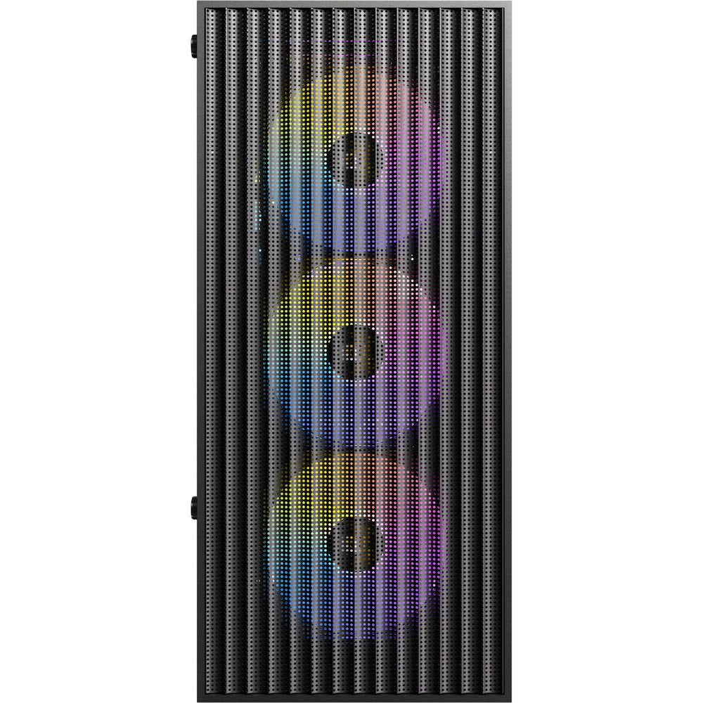 Antec ax27 rgb elite midi tower behuizing (zwart | 3x usb-a | tempered glass)
