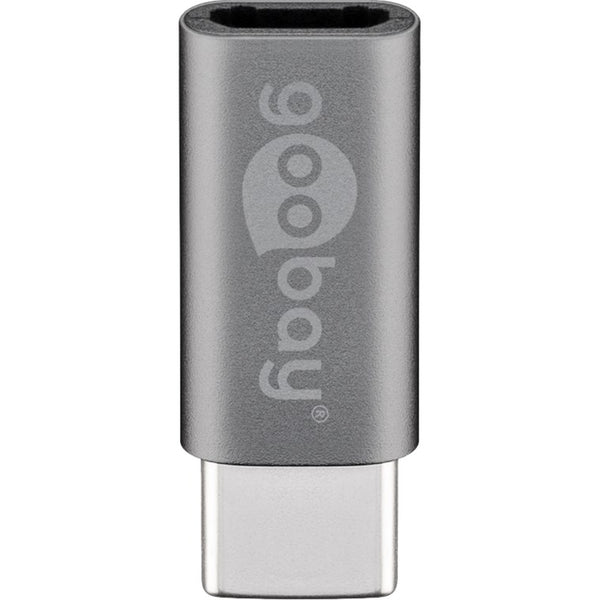 Goobay usb-c naar micro-usb adapter (grijs)
