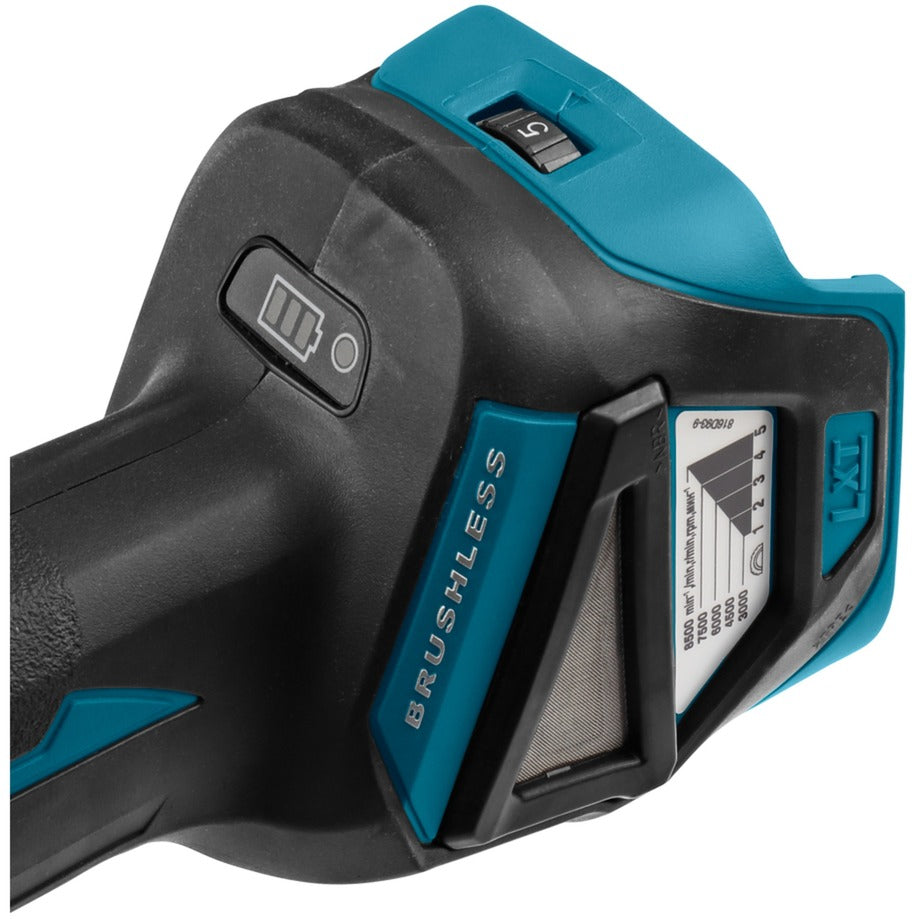 Makita dga513zj 18v haakse slijper 125mm | zonder accu's en lader in m-box - dga513zj