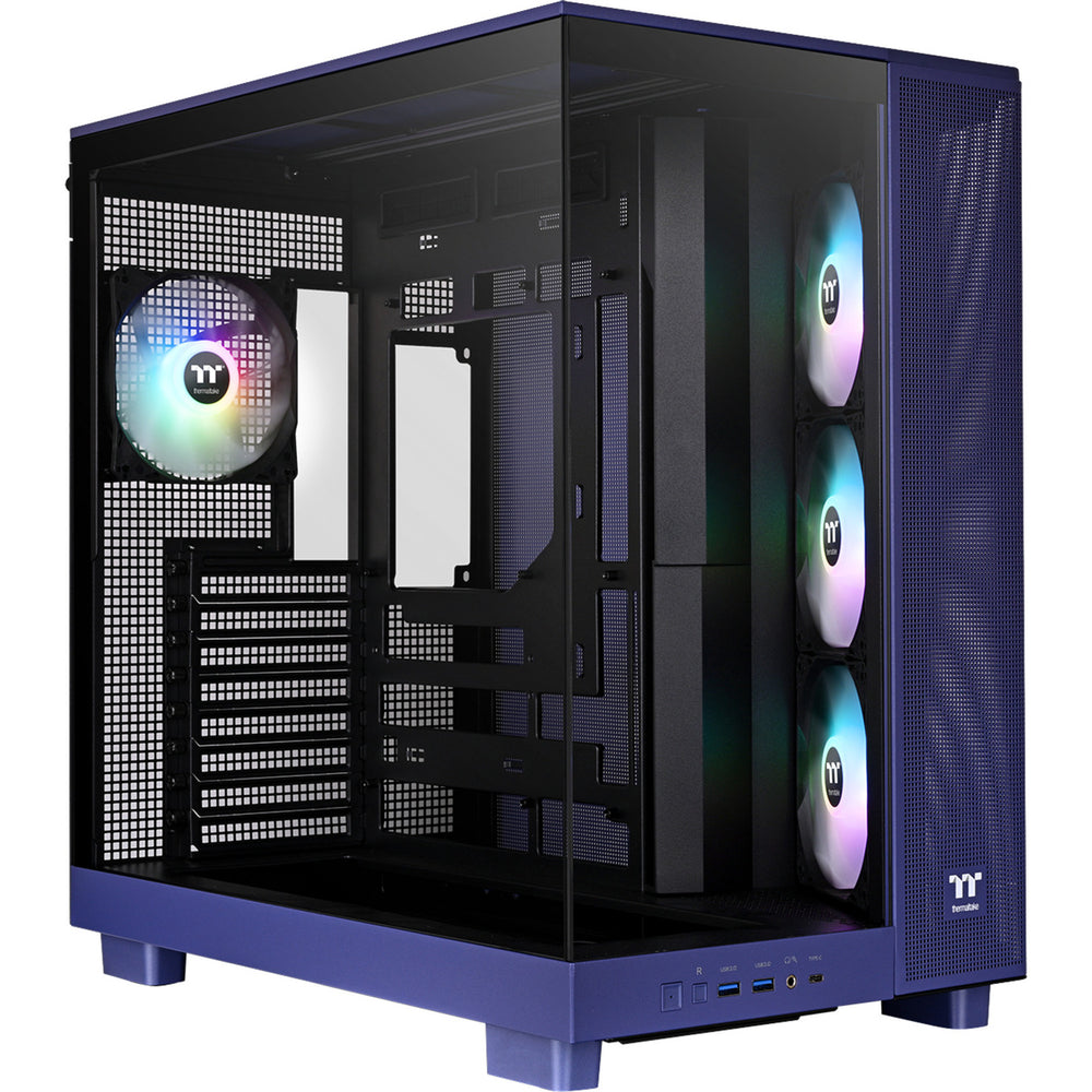 Thermaltake view 380 xl tg argb future dusk midi tower behuizing (paars | 2x usb-a | 1x usb-c | rgb | window)