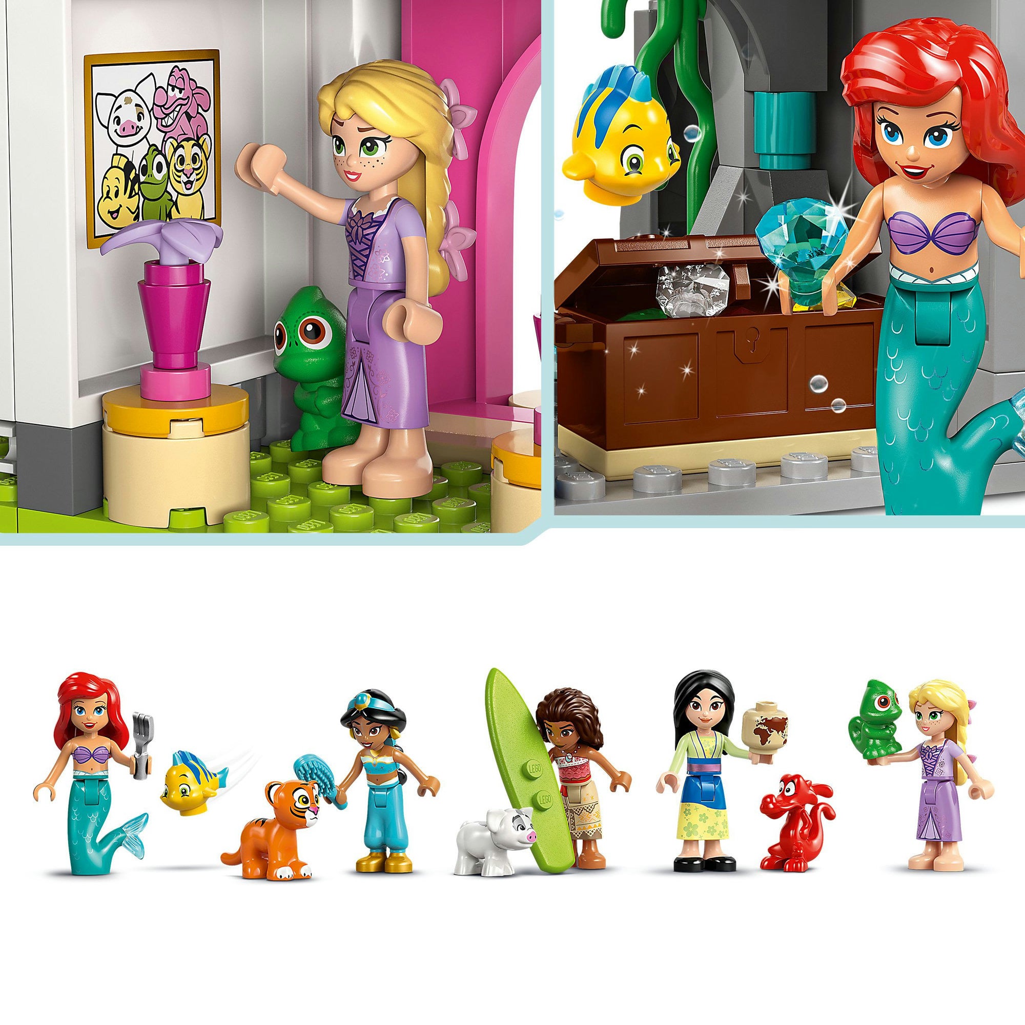 Disney lego 43267 prinses prinsessenkasteel en koninklijke huisdieren