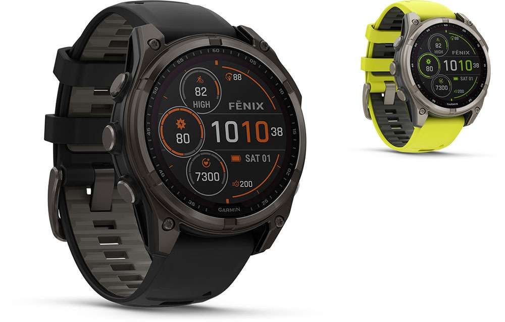 Garmin fēnix® 8 - 47 mm solar sapphire - gps multisport smartwatch