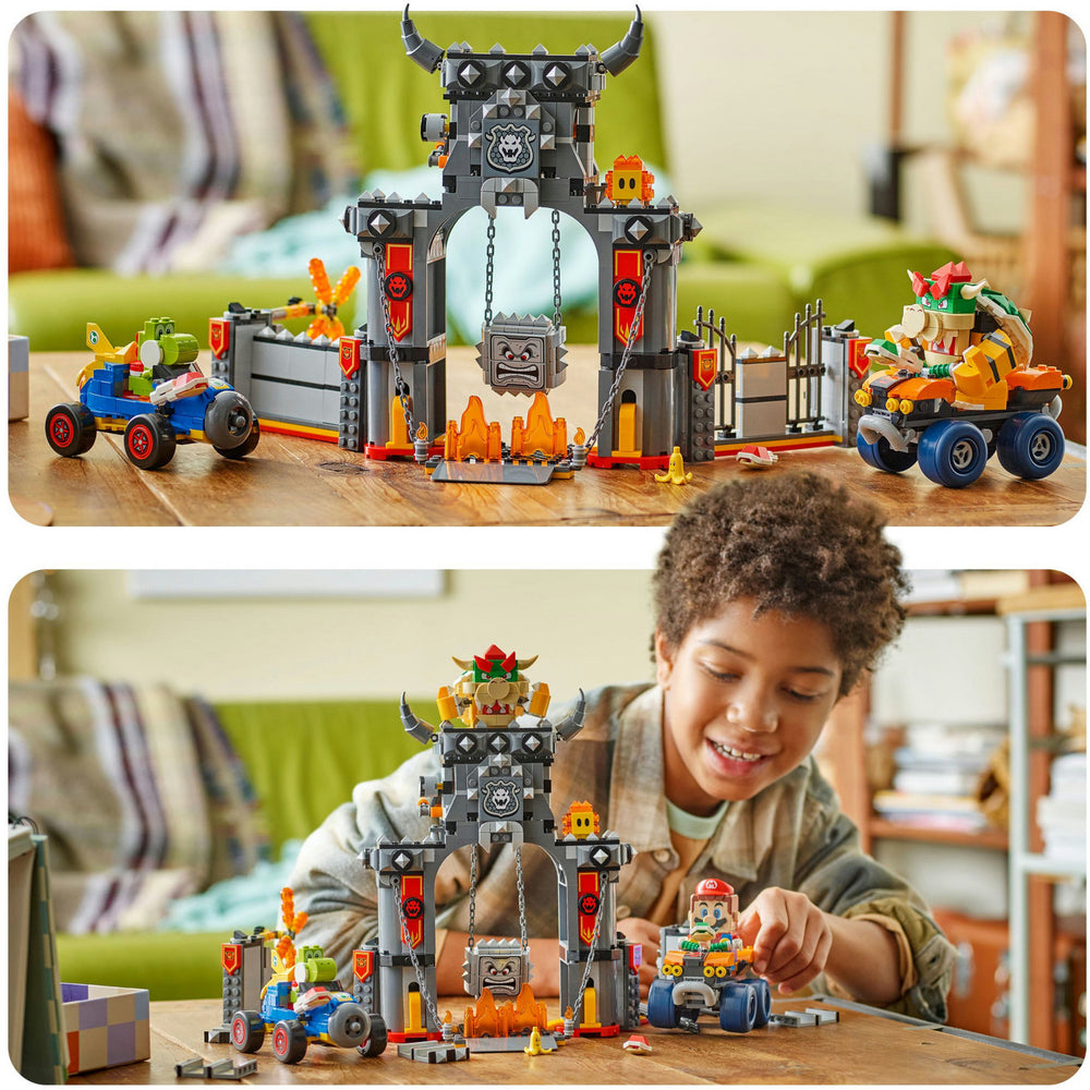 Lego super mario - mario kart - bowsers kasteel constructiespeelgoed (72039)