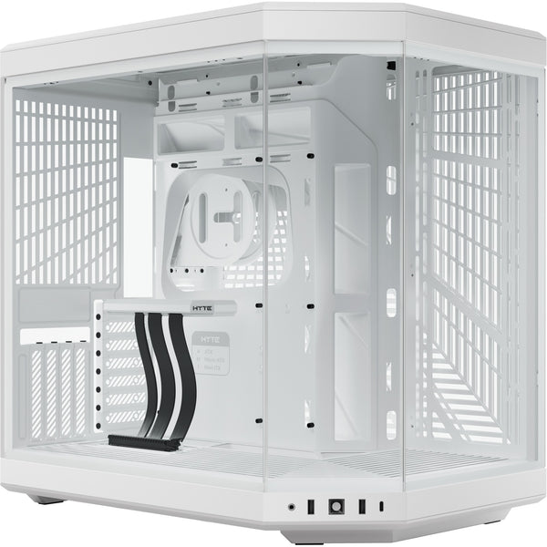 Hyte y70 midi tower behuizing (wit | 2x usb-a | 1x usb-c | tempered glass)