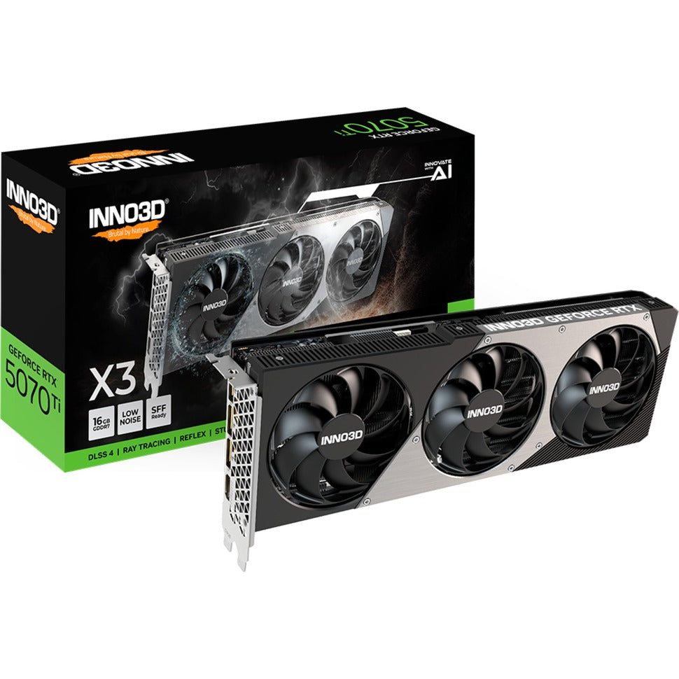 Inno3d geforce rtx 5070 ti x3 grafische kaart (dlss 4, 3x displayport, 1x hdmi 2.1)