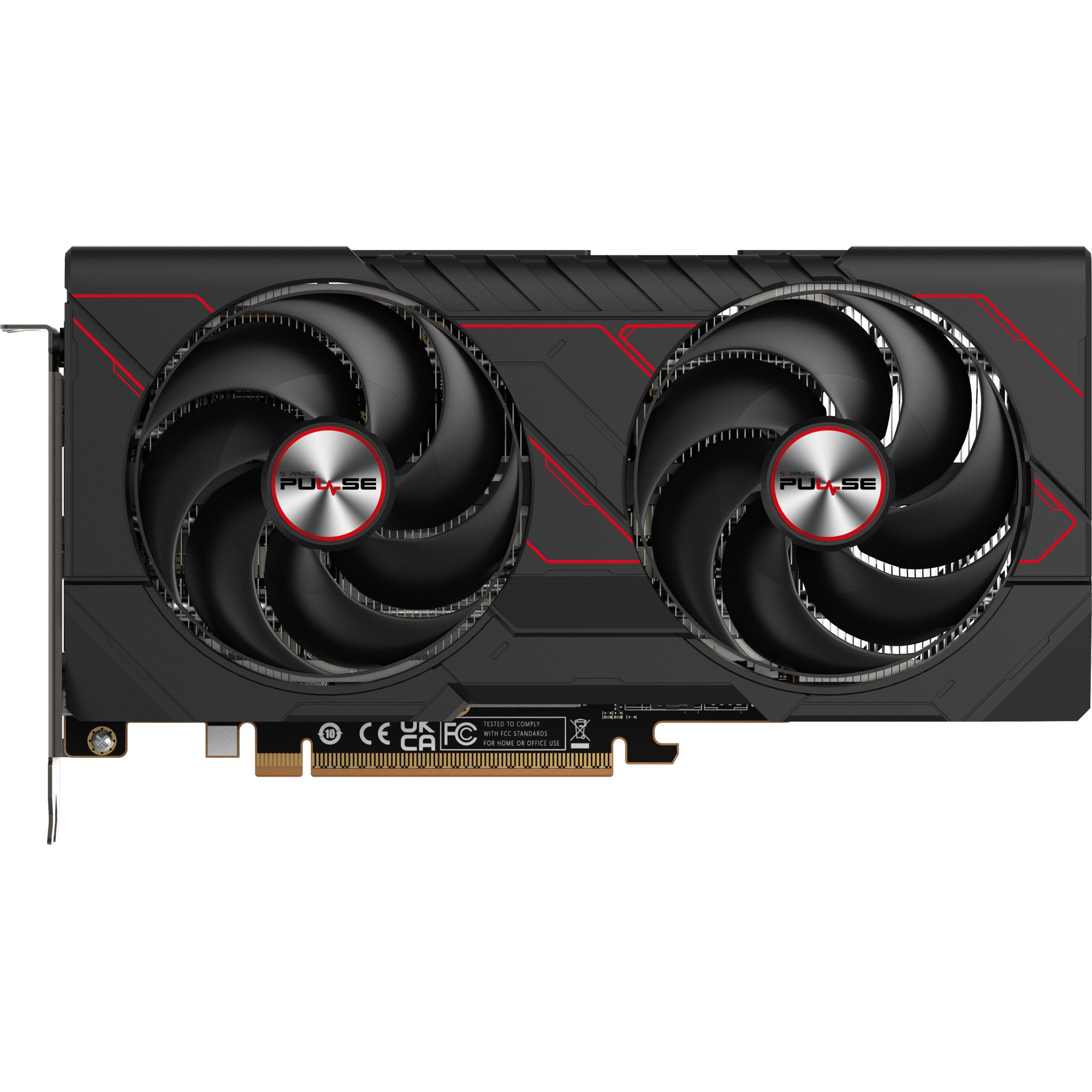Sapphire radeon rx 9060 xt pulse 16gb oc grafische kaart (zwart rood, 1x displayport, 2x hdmi)