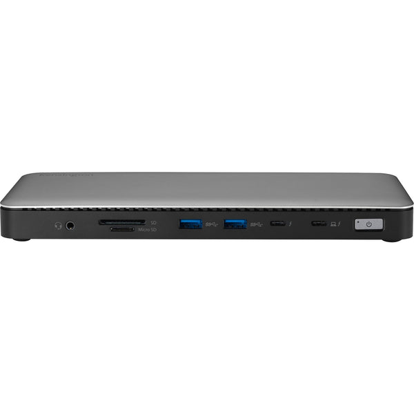 Kensington sd5760t dockingstation (zilver zwart, thunderbolt 4, usb-c, usb-a, hdmi, pd)