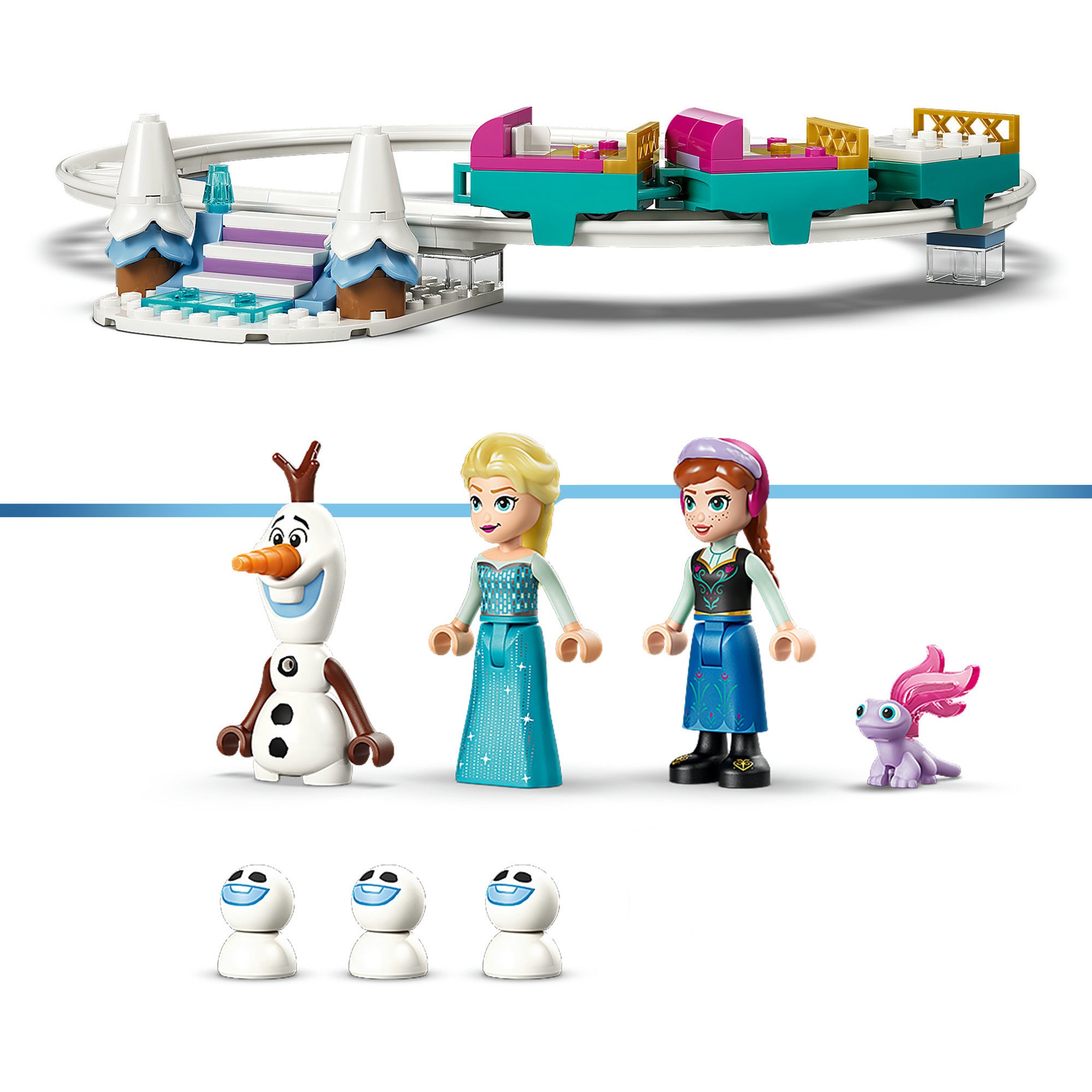 Lego disney princess - elsa's ijskasteel en sneeuwrit constructiespeelgoed (43281)