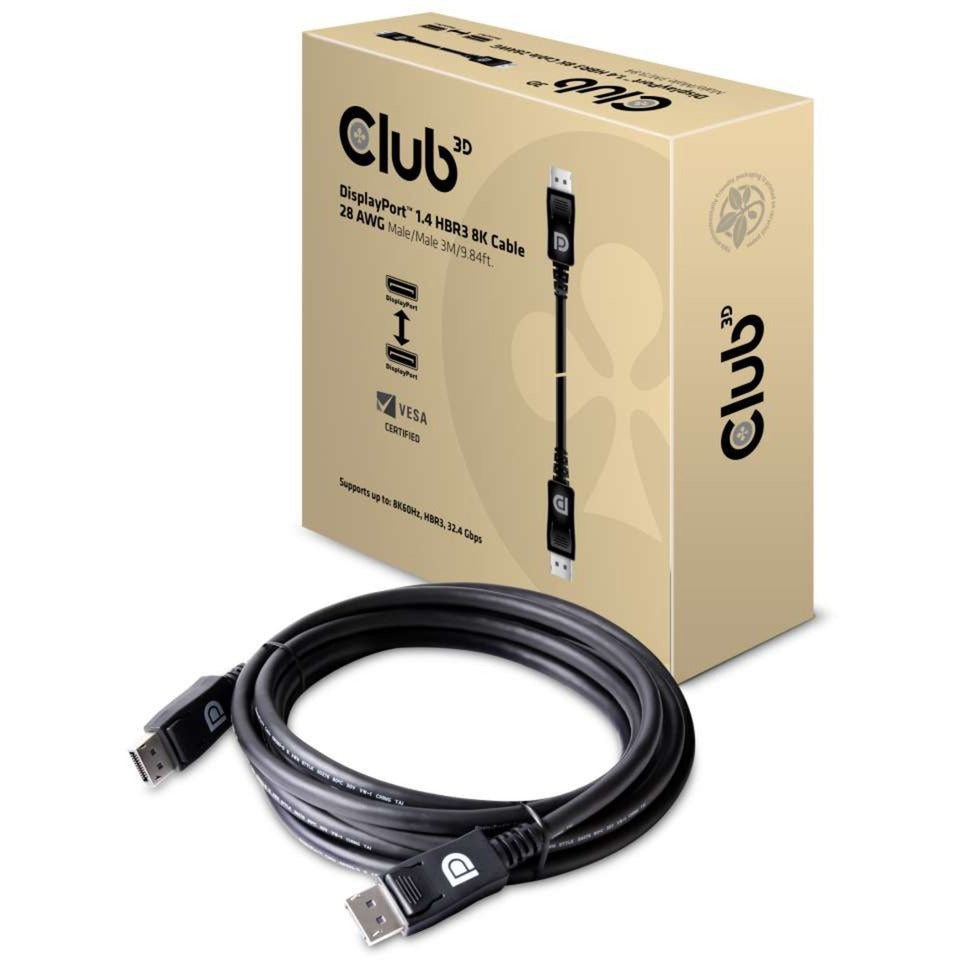 Club 3D Club 3D DisplayPort 1.4 HBR3 8K-kabel