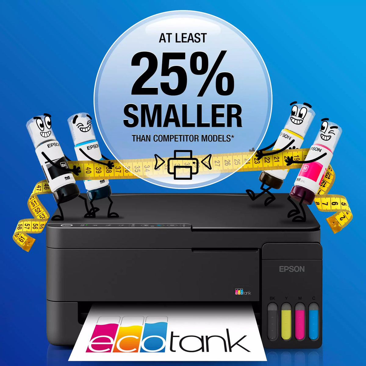 Epson ecotank et-2912 all-in-one inkjetprinter (zwart, scannen, kopiëren, wi-fi, inclusief tot 3 jaar inkt, c11cl62406)