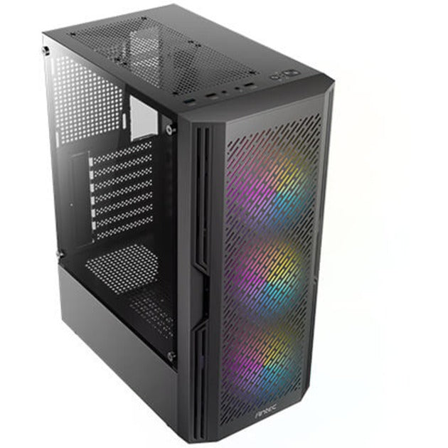 Antec ax20 midi tower behuizing (zwart | 3x usb-a | tempered glass)