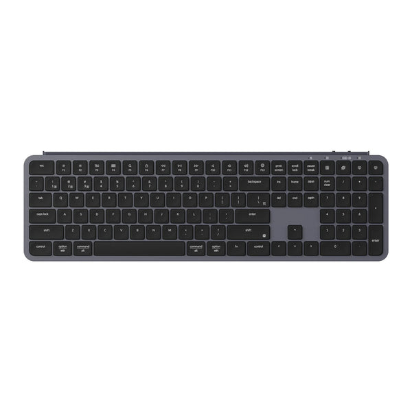 Keychron b6 pro-k1 toetsenbord (zwart, us lay-out (qwerty), scissor switches, 100%, abs, 2.4 ghz | bluetooth 5.2 | usb-c)