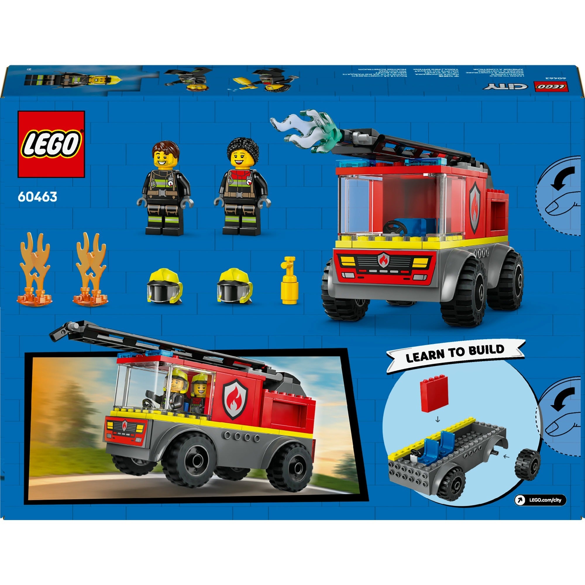 Lego city brandweerladderwagen met figuurtjes - 60463