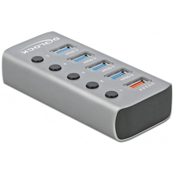 Delock 4-port USB 3.2 Gen 1 USB Hub (grey)